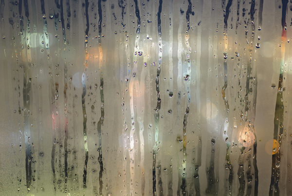 Condensation on a foggy window